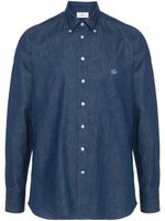 ETRO Paisley washed denim shirt - Bleu