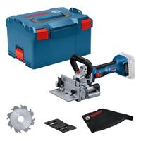 Bosch Professional 18V System acculamellenfreesmachine GFF 18V-22 (incl. schijffrees Ø 105 mm, stofzak, opsteekplaat, nokkensleutel, inlay, L-BOXX, zonder accu/oplader)