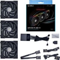 Lian Li UNI FAN TL Computer behuizing Ventilator 12 cm Zwart - thumbnail