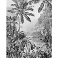 Komar Lac Tropical Black And White Vlies Fotobehang 200x270cm 2-banen