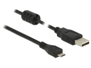 Delock 84900 Kabel USB 2.0 Type-A male > USB 2.0 Micro-B male 0,5 m zwart