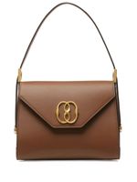 Bally Emblem Trapeze leather tote bag - Marron