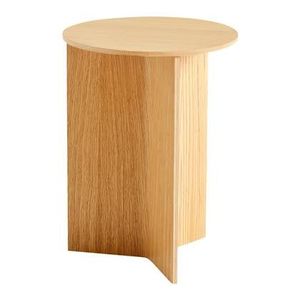 HAY Slit Table Wood Round Bijzettafel - Ø 35 cm - Oak