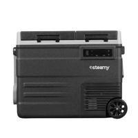 Steamy-E Dual Zone 55 Roller, Elektrische Compressor Koelbox met wielen, 49 Liter, 12V / 230V, voor vriezen en koelen van -20 tot +20, ideaal voor op de camping