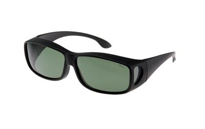 FitOfar overzetzonnebril zwart unisex met grijze lens VZ0020A