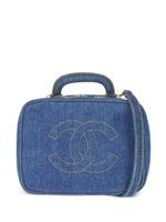 CHANEL Pre-Owned sac à main Vanity à logo CC (1997) - Bleu - thumbnail