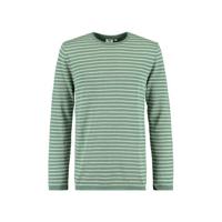 America Today gestreepte trui Kobra grijsgroen