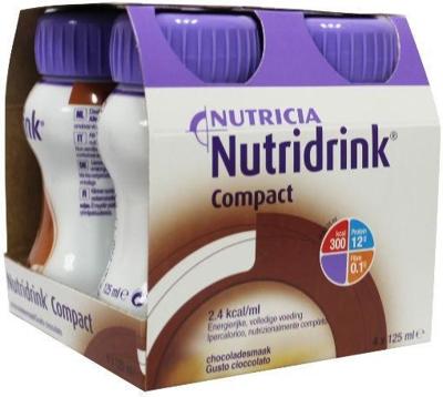 Nutridrink Compact chocolade 125ml (4 st)