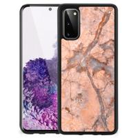 Samsung Galaxy S20 Gripcase Marmer Oranje