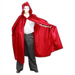 Cape met capuchon rood