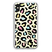 Leopard pattern: iPhone X Transparant Hoesje - thumbnail