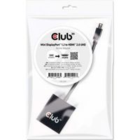 CLUB3D Mini DisplayPort 1.2 to HDMI 2.0 UHD Active Adapter - thumbnail