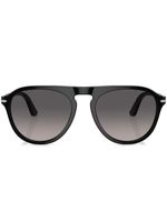 Persol lunettes de soleil teintées à monture ronde - Noir