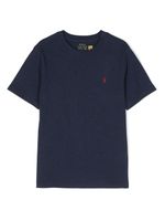 Ralph Lauren Kids t-shirt en coton à logo Polo Pony - Bleu