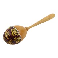 Maracas Rammelaar met Gele Stippen