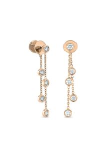 De Beers Jewellers boucles d'oreilles Clea Five en or rose 18ct à diamants