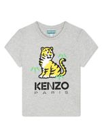 Kenzo Kids t-shirt en coton à logo imprimé - Gris - thumbnail