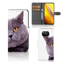 Xiaomi Poco X3 | Poco X3 Pro Telefoonhoesje met Pasjes Kat