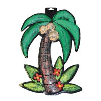 Hawaii wanddecoratie palmboom 50 cm van plastic   - - thumbnail