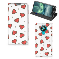 Nokia 3.4 Hoesje met Magneet Hearts - thumbnail