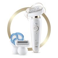 Braun Silk-épil 9 Flex 9-010 - Epilator Voor Vrouwen Met Flexibele Kop Voor Ontharen, Wit/Goud