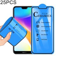 25 stuks 2.5 D volledige lijm volledige cover keramiek film voor Huawei P20 Lite/Nova 3e