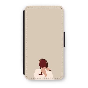 I drink wine: iPhone XS Flip Hoesje