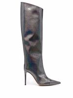 Alexandre Vauthier bottes à effet iridescent - Argent - thumbnail