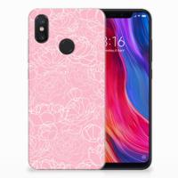 Xiaomi Mi 8 TPU Case White Flowers