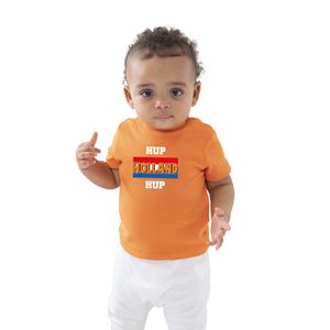 Oranje fan shirt / kleding Holland hup Holland hup EK/ WK voor baby / peuters 86/93 (18-24 maanden)  -