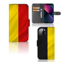 iPhone 13 Mini Bookstyle Case Belgische Vlag - thumbnail