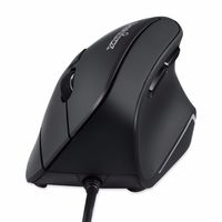 Perixx Vertikal Perimice-515 II Ergonomische muis USB Optisch Zwart 6 Toetsen 1600 dpi Ergonomisch - thumbnail