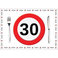 10 placemats 30 jaar van papier   -