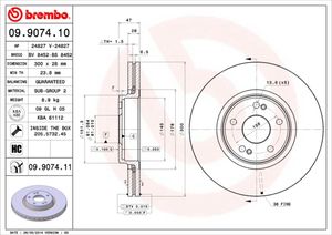 Remschijf BREMBO, Remschijftype: Binnen geventileerd, u.a. für Renault