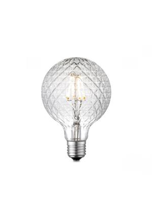 Edison Vintage LED filament lichtbron Globe - Helder - G95 Deco - Retro LED lamp - 9.5/9.5/13.5cm - geschikt voor E27 fitting - Dimbaar - 4W 440lm 3000K - warm wit licht