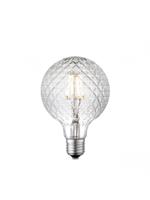 Edison Vintage LED filament lichtbron Globe - Helder - G95 Deco - Retro LED lamp - 9.5/9.5/13.5cm - geschikt voor E27 fitting - Dimbaar - 4W 440lm 3000K - warm wit licht