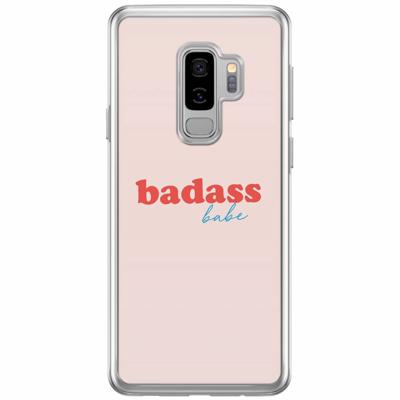 Samsung Galaxy S9 Plus siliconen hoesje - Badass babe quote Samsung Galaxy S9 Plus siliconen hoesje - Badass babe quote