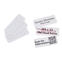 COLOP e-Mark zelfklevende plastic labels 45 x 18 mm, voor bedrukking met de e-mark, 1 verpakking = 50 stuks, 156478, wit