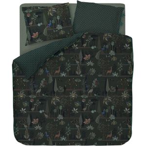 PiP Studio Alberi Dekbedovertrek Donkergroen-1-persoons (140 x 200/220 cm)