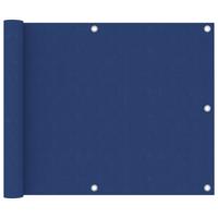 vidaXL Balkonscherm 75x500 cm oxford stof blauw