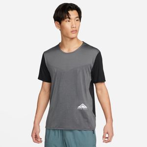 Nike Hardloopshirt Dri-FIT Trail Rise 365 - Grijs/Zwart/Wit