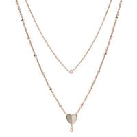 Fossil collier JF03648791 Vintage Glitz rosé