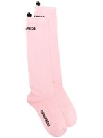 DSQUARED2 chaussettes à logo imprimé - Rose