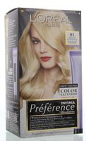 Loreal Preference 01 super licht natuurlijk blond (1 Set)