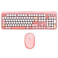 Mobility Lab ML313894 – Combo toetsenbord + muis, draadloos, pure kleur, FR AZERTY, platte en gevoelige toetsen, compact design, sneltoetsen, cijferblok, Windows-compatibiliteit, roze
