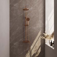 Regendouche Brauer Copper Showerpipe met Thermostaat 30cm Koper