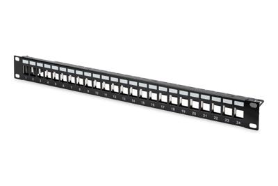 Digitus DN-91411 24 poorten Netwerkpatchpaneel 483 mm (19) Zonder connectoren 1 HE Niet ingericht