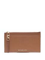 Michael Michael Kors porte-cartes LG en cuir - Marron - thumbnail