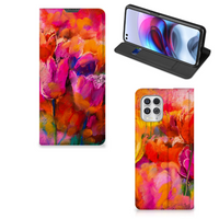 Bookcase Motorola Moto G100 Tulips - thumbnail