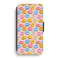 Pink donuts: iPhone XR Flip Hoesje - thumbnail